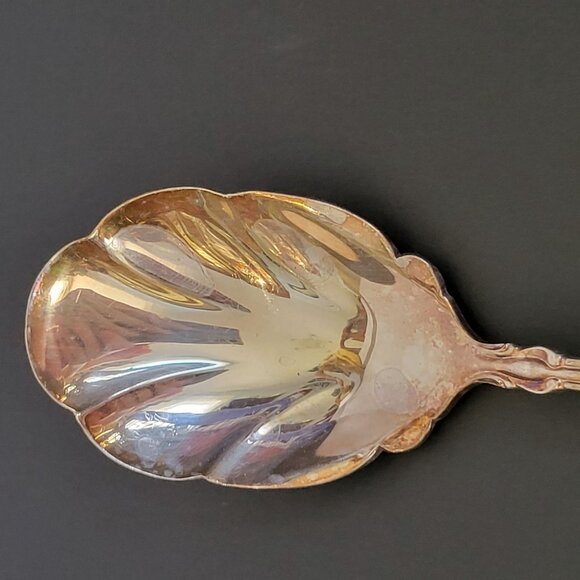 Community Silverplate Ornate Serving Spoon Vintage Flatware - Picture 3 of 5